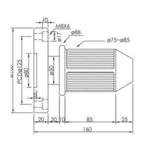 چوک مکانیکی AEA-001-3″